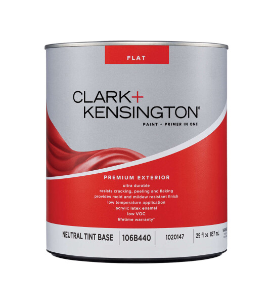 Фасадная краска Clark Kensington Paint Primer in one flat Premium Exterior 0.946 литра