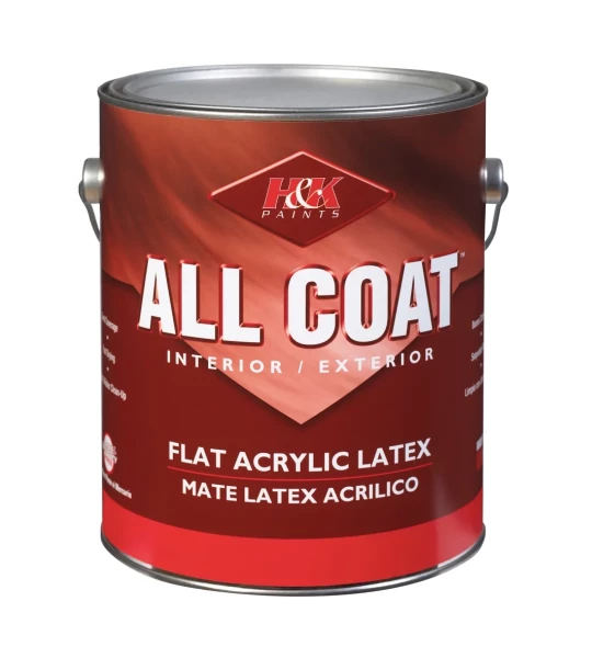 Грунтовочная краска, укрывной грунт All Coat Flat Acrylic Latex