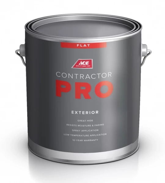 Матовая фасадная краска Ace Paint Contractor Pro Flat Latex House Paint для наружных работ 3.78 л.