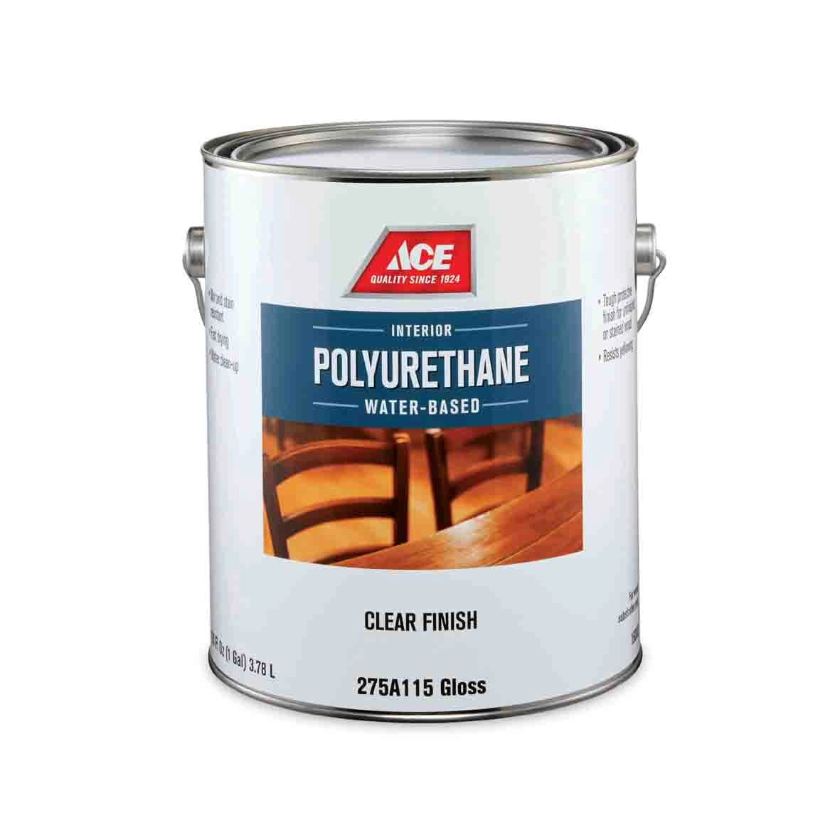 Водный лак для внутренних работ Poly-Finish Great Finishes Water-Based Ace Paint