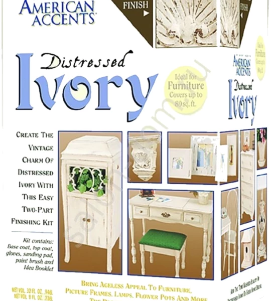 Краска с эффектом состаренной поверхности American Accents DISTRESSED IVORY