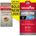 Профессиональная кисть Wooster Ultra PRO FIRM смешанного ворса из фиолетового нейлона и соболиного полиэстера