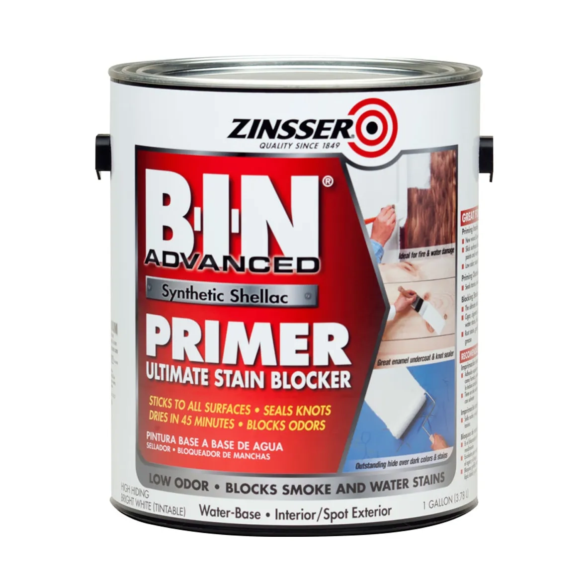 Грунт блокирующий пятна и запахи Zinsser BIN Advanced